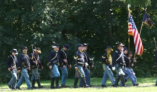 Dismounted march to field